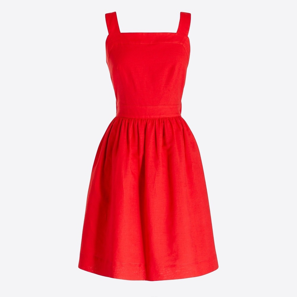 J.Crew Factory Cotton Linen Apron Dress